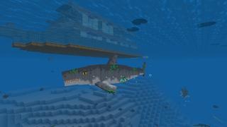 Screenshot of the Minecraft Bedrock Marketplace product Houseboat Survive created by Cypress Games.