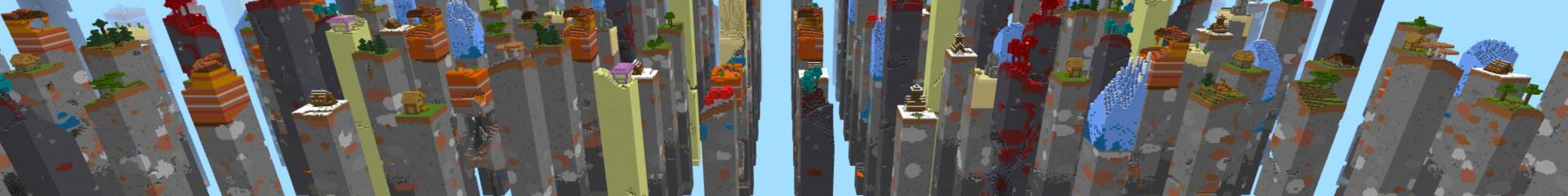 Panorama of the Minecraft Bedrock Marketplace product Infinity Chunks created by Cypress Games.
