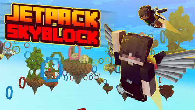 Thumbnail of the Minecraft Bedrock Marketplace product Jetpack Skyblock created by Cypress Games.