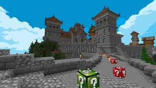 Screenshot of the Minecraft Bedrock Marketplace product Lucky Block Fury created by Cypress Games.