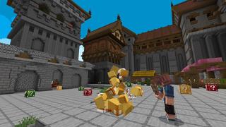 Screenshot of the Minecraft Bedrock Marketplace product Lucky Block Fury created by Cypress Games.