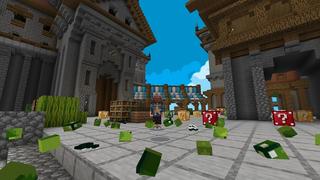 Screenshot of the Minecraft Bedrock Marketplace product Lucky Block Fury created by Cypress Games.