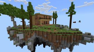 Screenshot of the Minecraft Bedrock Marketplace product Modern Skyblock Mansions created by Cypress Games.