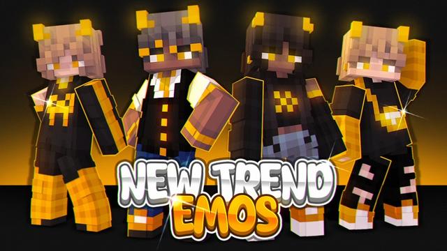 Thumbnail of the Minecraft Bedrock Marketplace product New Trend Emos created by Cypress Games.