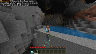 Screenshot of the Minecraft Bedrock Marketplace product Ore Detectors++ created by Cypress Games.