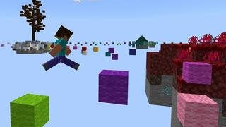 Screenshot of the Minecraft Bedrock Marketplace product Parkour Skyblock created by Cypress Games.