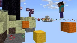 Screenshot of the Minecraft Bedrock Marketplace product Parkour Skyblock created by Cypress Games.
