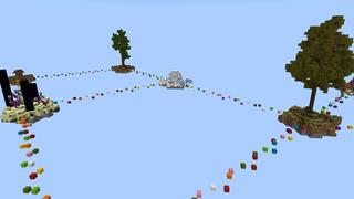 Screenshot of the Minecraft Bedrock Marketplace product Parkour Skyblock created by Cypress Games.