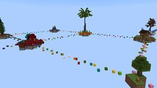 Screenshot of the Minecraft Bedrock Marketplace product Parkour Skyblock created by Cypress Games.