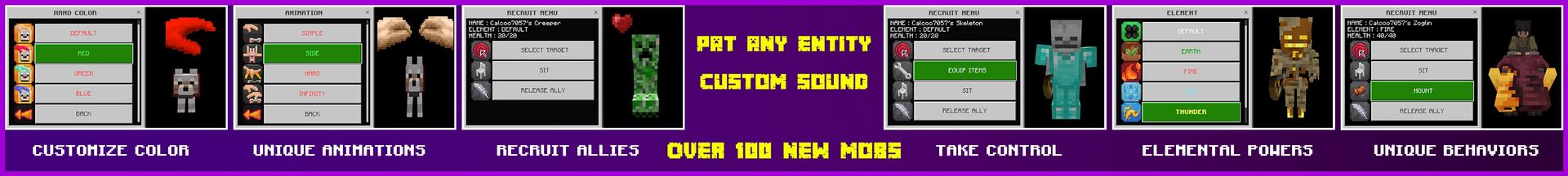 Panorama of the Minecraft Bedrock Marketplace product PatPat Add-On created by Cypress Games.