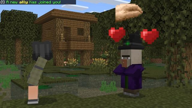 Screenshot of the Minecraft Bedrock Marketplace product PatPat Add-On created by Cypress Games.