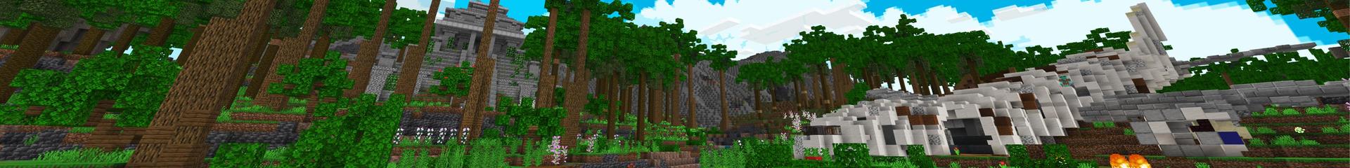 Panorama of the Minecraft Bedrock Marketplace product Plane Crash created by Cypress Games.