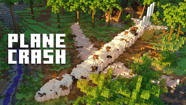 Thumbnail of the Minecraft Bedrock Marketplace product Plane Crash created by Cypress Games.