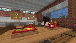 Screenshot of the Minecraft Bedrock Marketplace product School City created by Cypress Games.