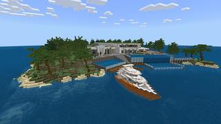 Screenshot of the Minecraft Bedrock Marketplace product Seaside Mansion created by Cypress Games.