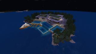 Screenshot of the Minecraft Bedrock Marketplace product Seaside Mansion created by Cypress Games.