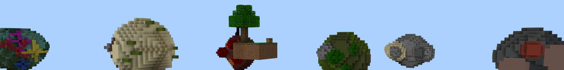 Panorama of the Minecraft Bedrock Marketplace product Sideways Skyblock created by Cypress Games.