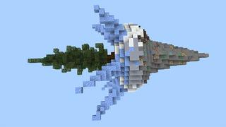 Screenshot of the Minecraft Bedrock Marketplace product Sideways Skyblock created by Cypress Games.