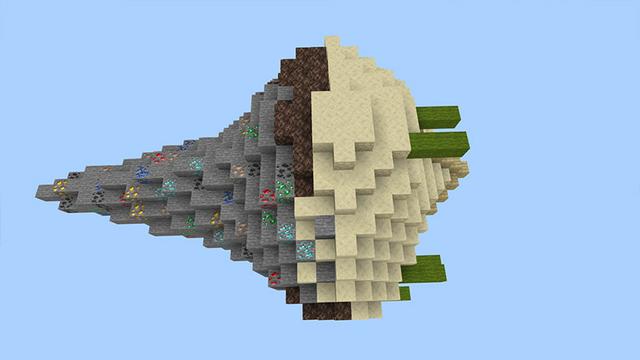 Screenshot of the Minecraft Bedrock Marketplace product Sideways Skyblock created by Cypress Games.