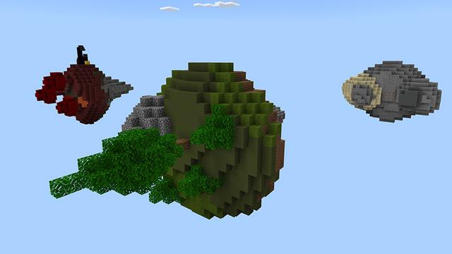 Screenshot of the Minecraft Bedrock Marketplace product Sideways Skyblock created by Cypress Games.