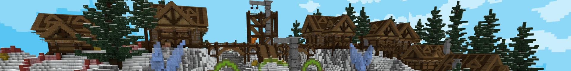 Panorama of the Minecraft Bedrock Marketplace product Ski Resort created by Cypress Games.