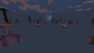 Screenshot of the Minecraft Bedrock Marketplace product Skyblock 100+ Islands created by Cypress Games.