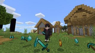 Screenshot of the Minecraft Bedrock Marketplace product Skyblock: Falling Items 2 created by Cypress Games.