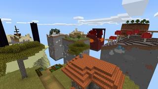 Screenshot of the Minecraft Bedrock Marketplace product Skyblock: Falling Items 2 created by Cypress Games.