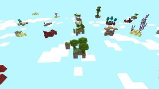 Screenshot of the Minecraft Bedrock Marketplace product Skyblock Falling Items created by Cypress Games.