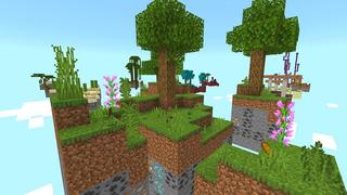Screenshot of the Minecraft Bedrock Marketplace product Skyblock Falling Items created by Cypress Games.
