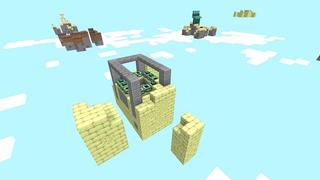 Screenshot of the Minecraft Bedrock Marketplace product Skyblock Falling Items created by Cypress Games.