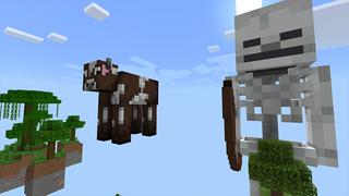 Screenshot of the Minecraft Bedrock Marketplace product Skyblock: Giant Mobs created by Cypress Games.
