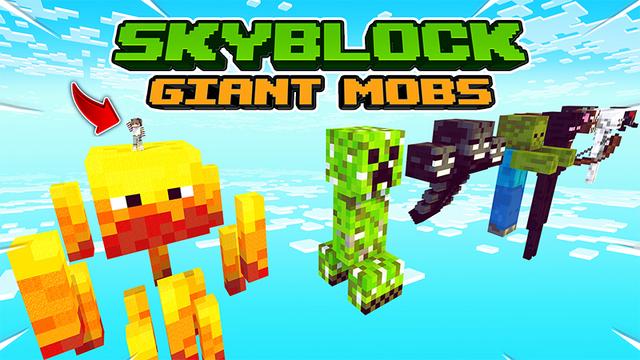 Thumbnail of the Minecraft Bedrock Marketplace product Skyblock: Giant Mobs created by Cypress Games.