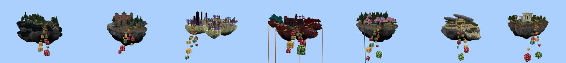 Panorama of the Minecraft Bedrock Marketplace product Skyblock Mutants [?] created by Cypress Games.