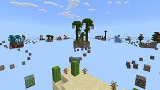 Screenshot of the Minecraft Bedrock Marketplace product Skyblock Ore Parkour created by Cypress Games.