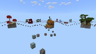 Screenshot of the Minecraft Bedrock Marketplace product Skyblock Ore Parkour created by Cypress Games.