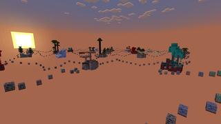 Screenshot of the Minecraft Bedrock Marketplace product Skyblock Ore Parkour created by Cypress Games.