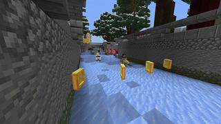 Screenshot of the Minecraft Bedrock Marketplace product Snow Racing: Venice created by Cypress Games.