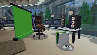 Screenshot of the Minecraft Bedrock Marketplace product Streamer Life created by Cypress Games.