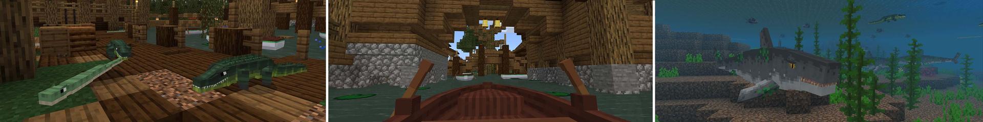 Panorama of the Minecraft Bedrock Marketplace product Underwater Danger created by Cypress Games.