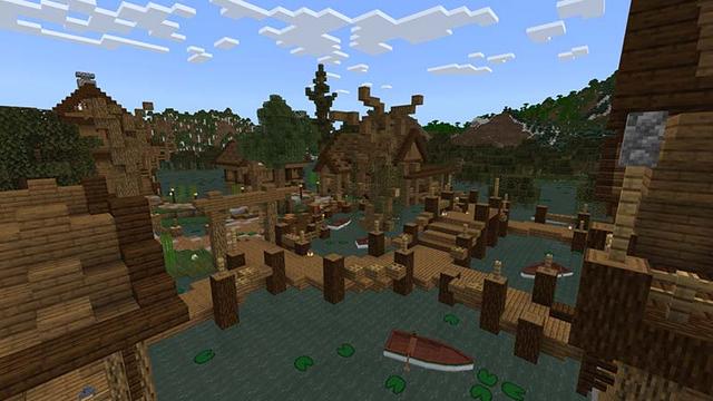 Screenshot of the Minecraft Bedrock Marketplace product Underwater Danger created by Cypress Games.