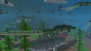 Screenshot of the Minecraft Bedrock Marketplace product Underwater Danger created by Cypress Games.