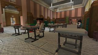 Screenshot of the Minecraft Bedrock Marketplace product University College created by Cypress Games.