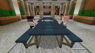 Screenshot of the Minecraft Bedrock Marketplace product University College created by Cypress Games.