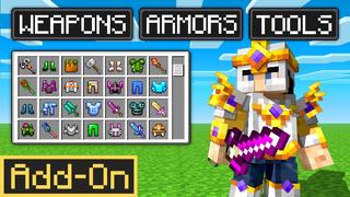 Thumbnail of the Minecraft Bedrock Marketplace product Weapons Armors Tools created by Cypress Games.