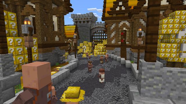 Screenshot of the Minecraft Bedrock Marketplace product All Lucky Blocks created by Dalibu Studios.
