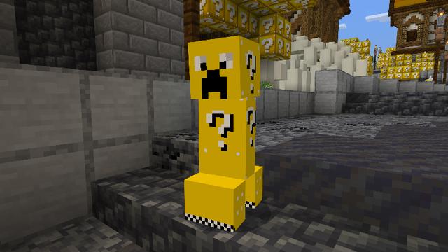 Screenshot of the Minecraft Bedrock Marketplace product All Lucky Blocks created by Dalibu Studios.