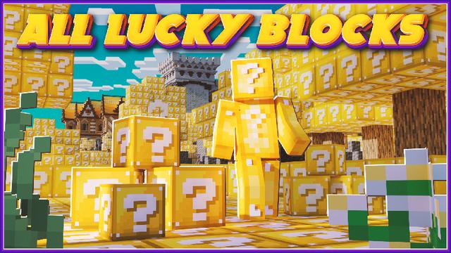 Thumbnail of the Minecraft Bedrock Marketplace product All Lucky Blocks created by Dalibu Studios.