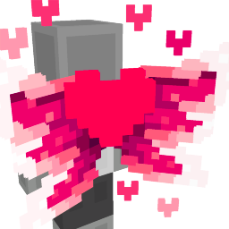 Thumbnail of the Minecraft Bedrock Marketplace product Cute Pink Heart Fairy Wings created by Dalibu Studios.