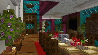 Screenshot of the Minecraft Bedrock Marketplace product Expensive Mansion created by Dalibu Studios.